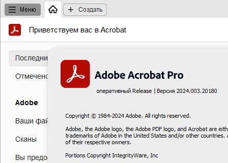 Adobe Acrobat Pro DC 2024.003.20180 - (крякнутый)