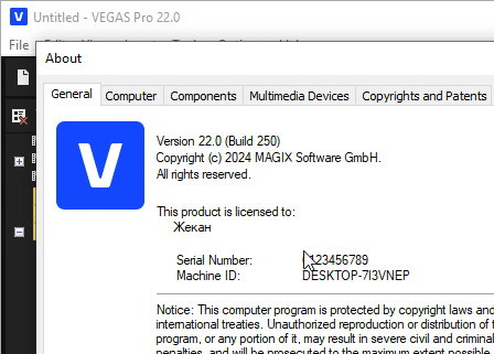 MAGIX VEGAS Pro 22.0.250 - крякнутый (x64)