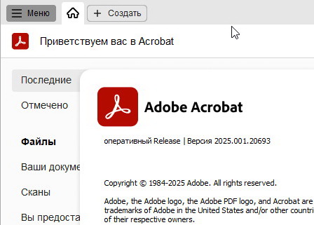 Adobe Acrobat Pro DC 2025.001.20693 - (крякнутый)
